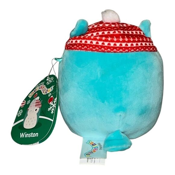 Squishmallow Winston the Owl Winter Hat Ornament Stuffed Plush 4.5" NWT - Picture 3 of 4